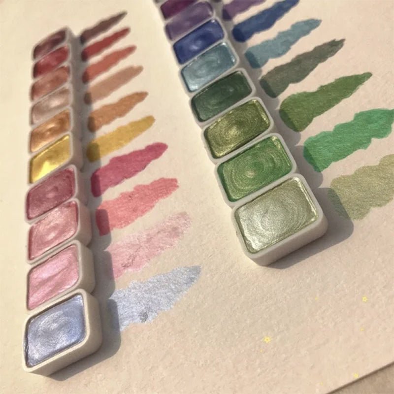 20 kleuren aquarelverf set