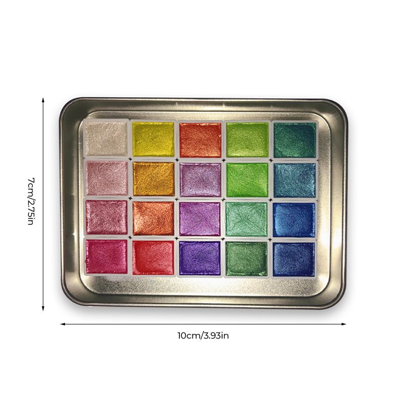20 kleuren aquarelverf set
