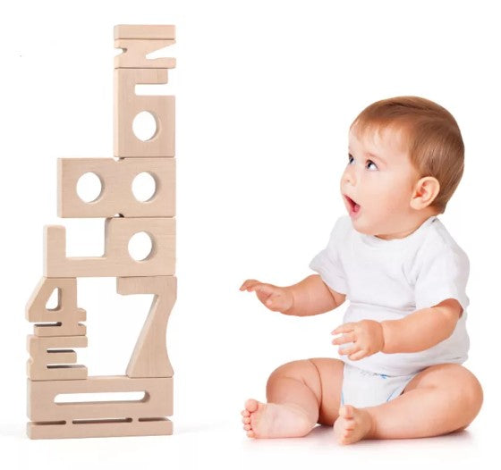 Woods™ - Leren rekenen met plezier - Houten cijfers