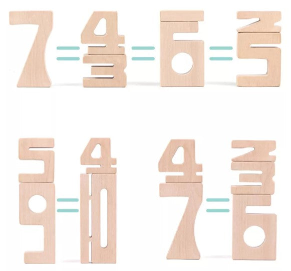 Woods™ - Leren rekenen met plezier - Houten cijfers