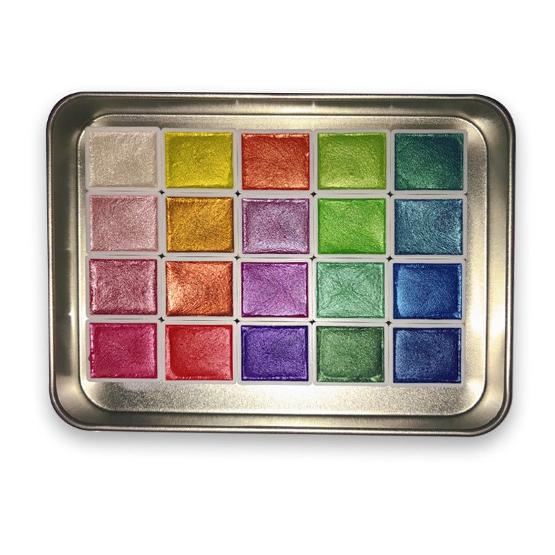 20 kleuren aquarelverf set