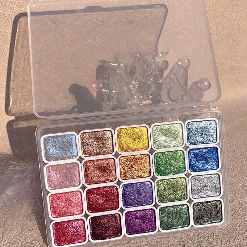 20 kleuren aquarelverf set