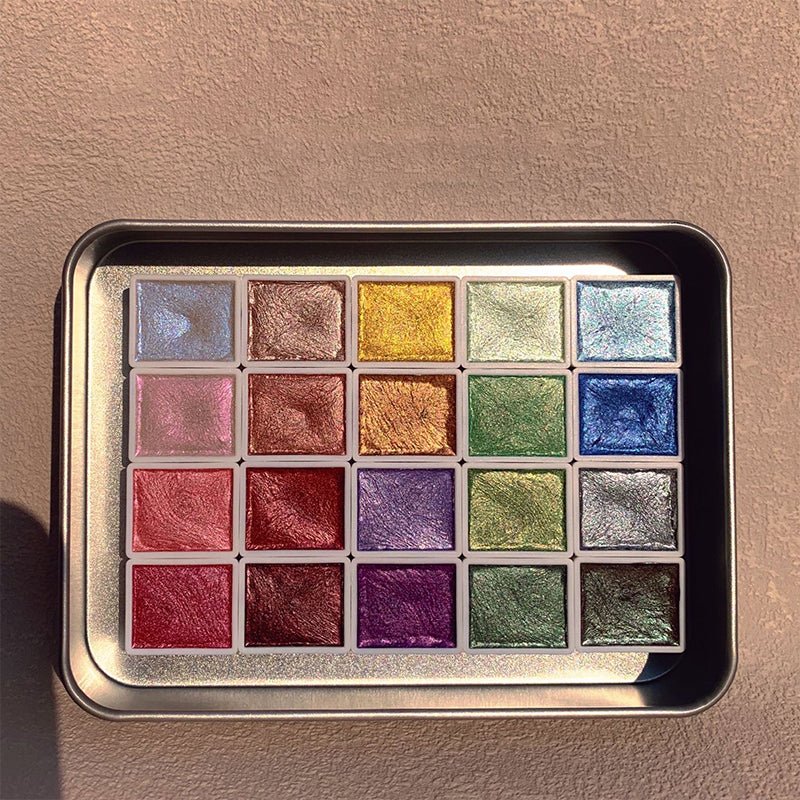 20 kleuren aquarelverf set