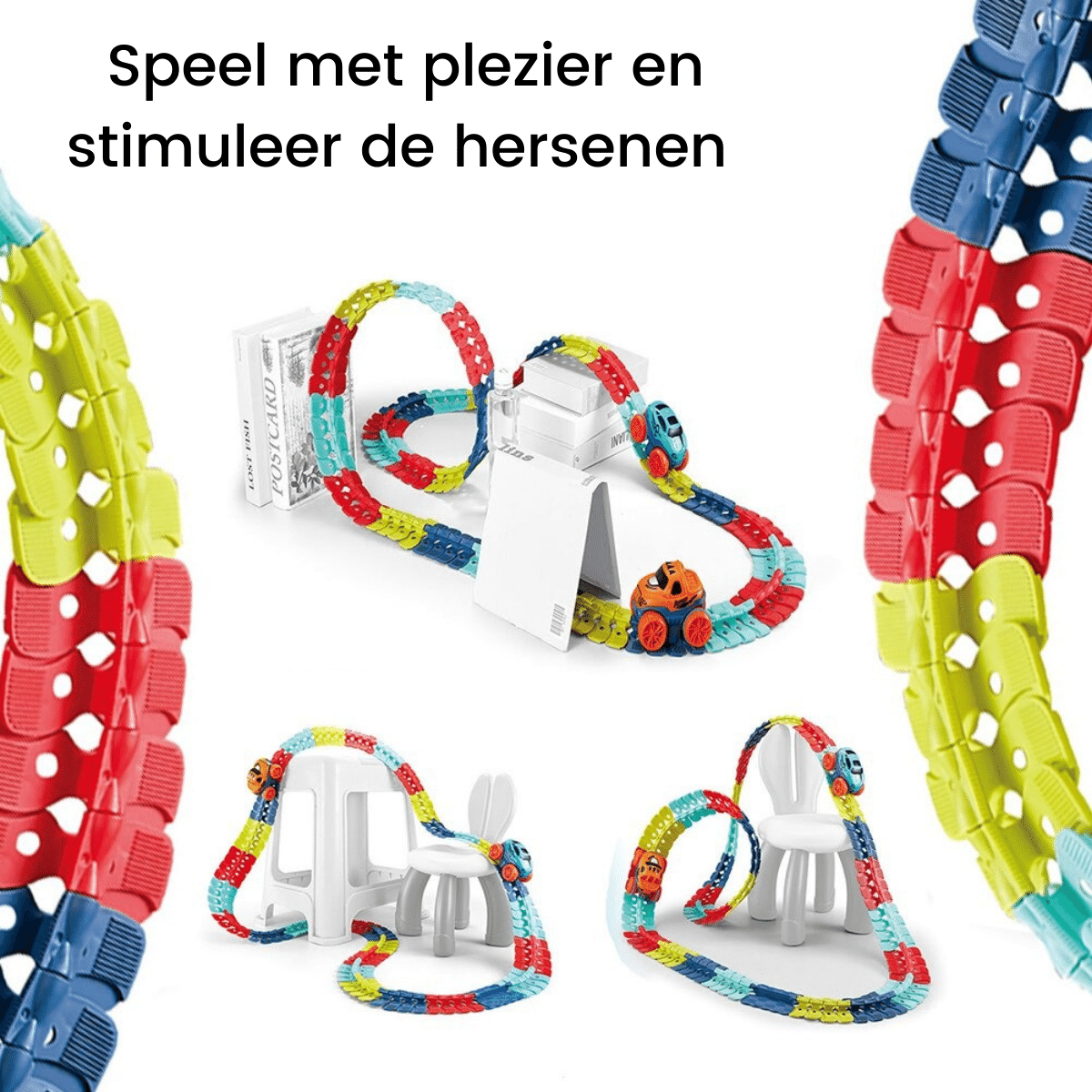 GoTrack™ Montessori Race | Anti-zwaartekracht auto track set